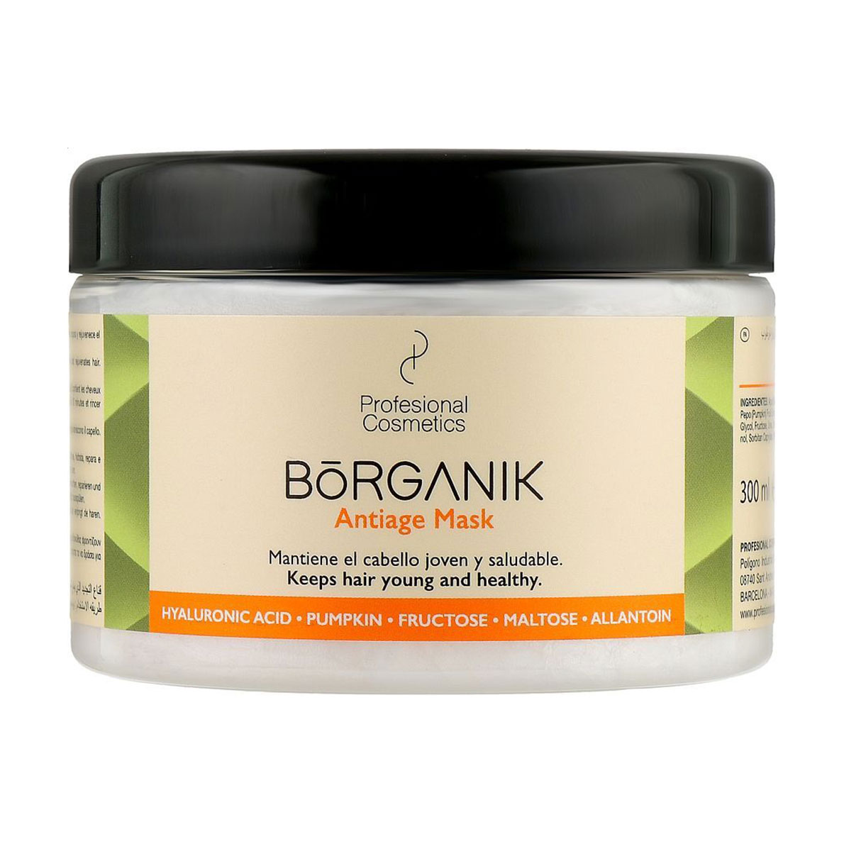 Маска Profesional Cosmetics Borganik Anti Age Mask для ламкого волосся, 300 мл